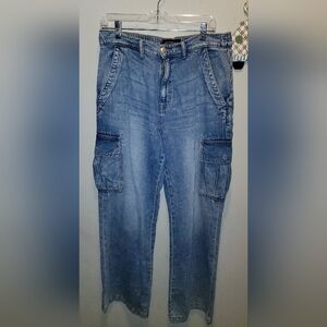 Aeropostale  Light Blue Relaxed Cargo Jeans
